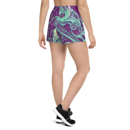 Women’s Athletic Shorts - Temple Swirls