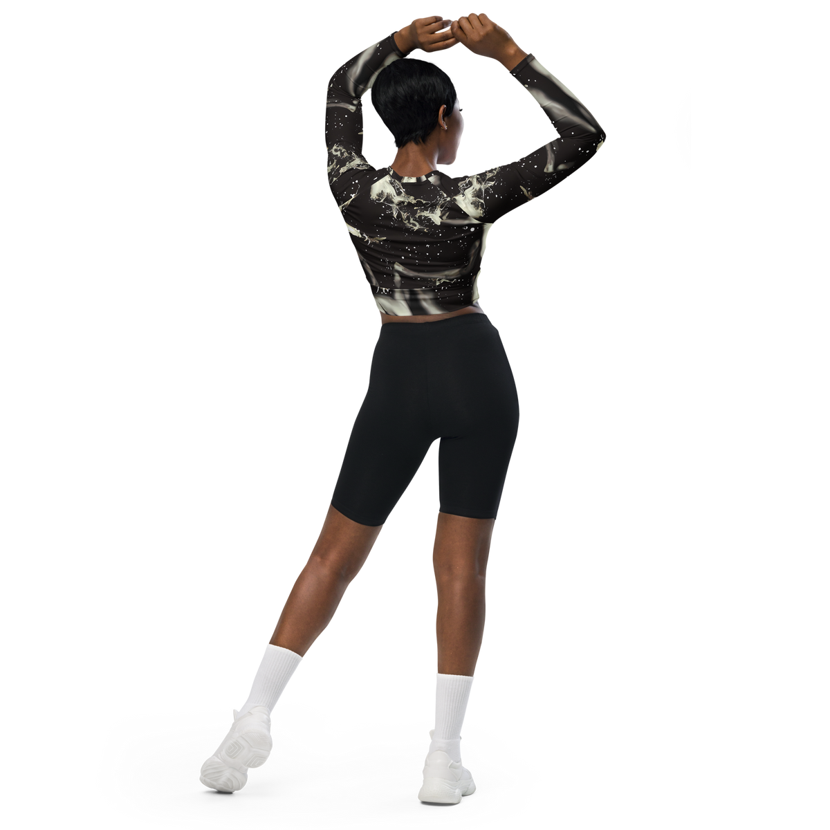 Long Sleeve Crop Top - Newton's Silhouette