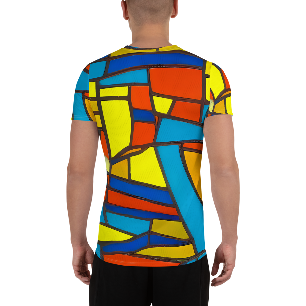 Men's Athletic T-Shirt - Mondrian Mesh