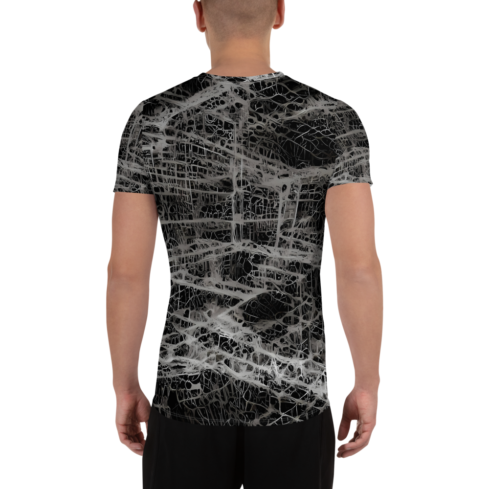 Men's Athletic T-Shirt - Monochrome Mesh