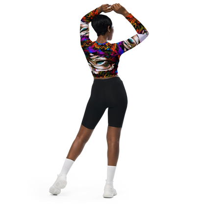Long Sleeve Crop Top - Sultry Smoke