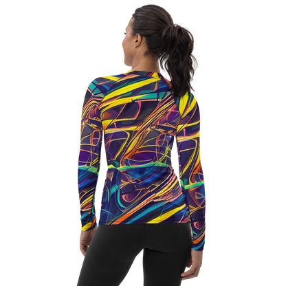 Women's Rash Guard - Vector Rhapsody