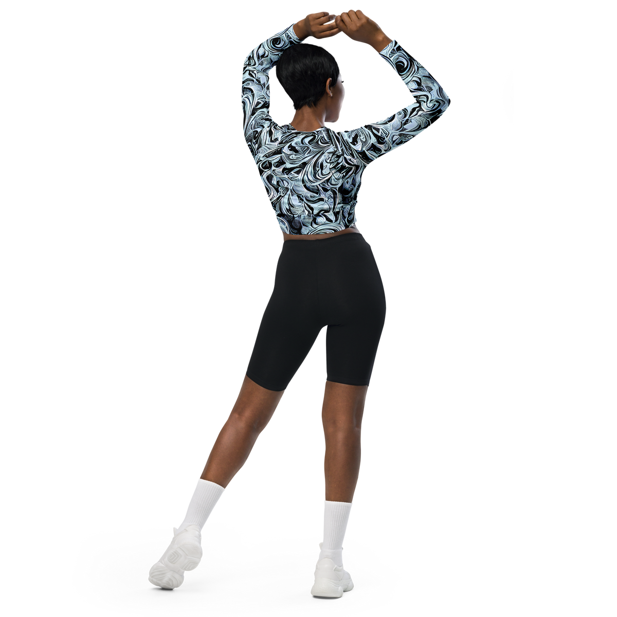 Long Sleeve Crop Top - Horkey's Nebula