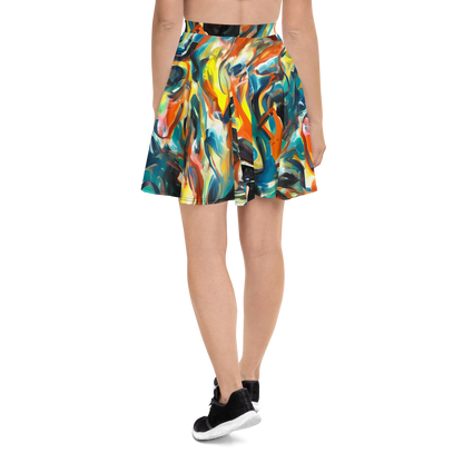 Skater Skirt - Chromatic Vortex