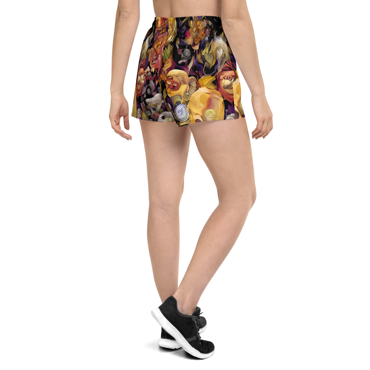 Women’s Athletic Shorts - Arcimboldo Abundance