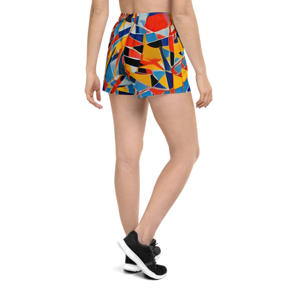 Women’s Athletic Shorts - Abstract Mingle