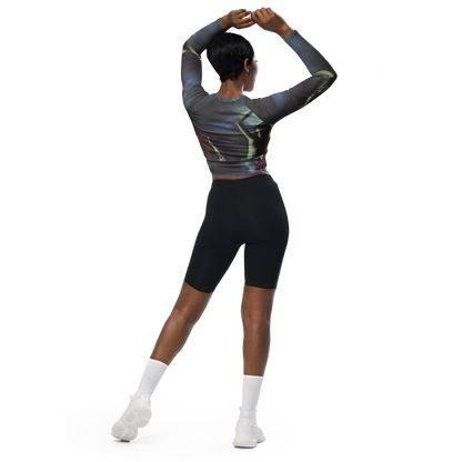 Long Sleeve Crop Top - Cosmic Dancer