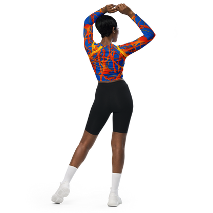 Long Sleeve Crop Top - Vivid Plexus