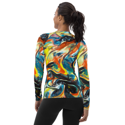 Women's Rash Guard - Chromatic Vortex