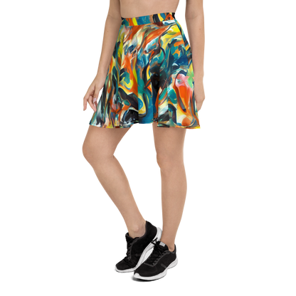 Skater Skirt - Chromatic Vortex