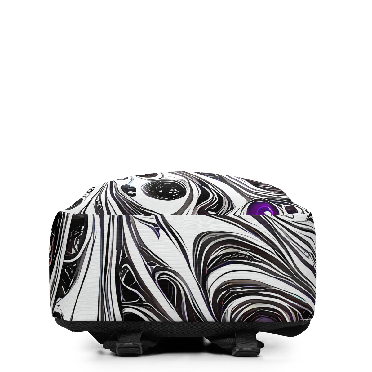 Minimalist Backpack - Neo-Noir Waves