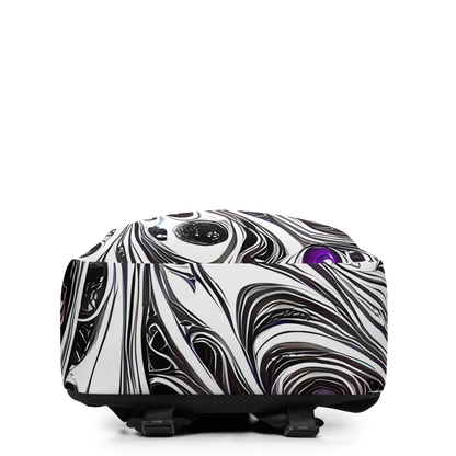 Minimalist Backpack - Neo-Noir Waves