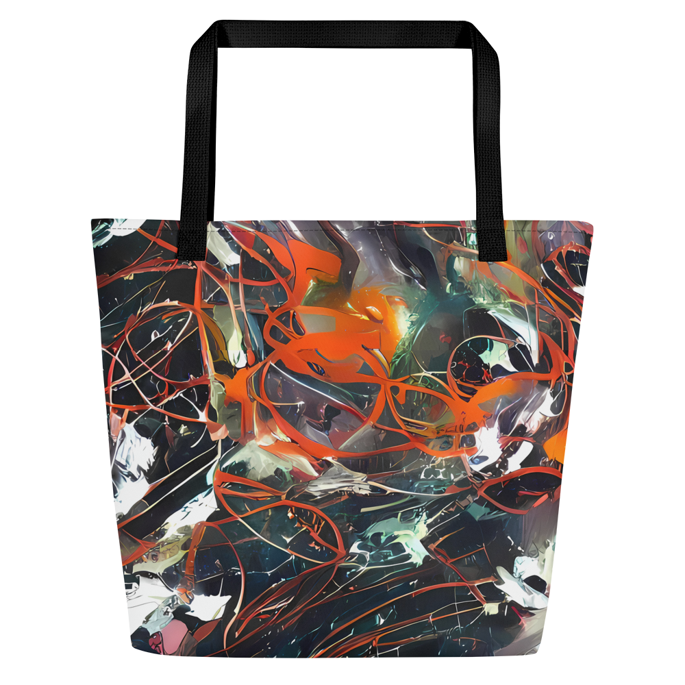 Large Tote Bag w/ Pocket - Chaos Canvas