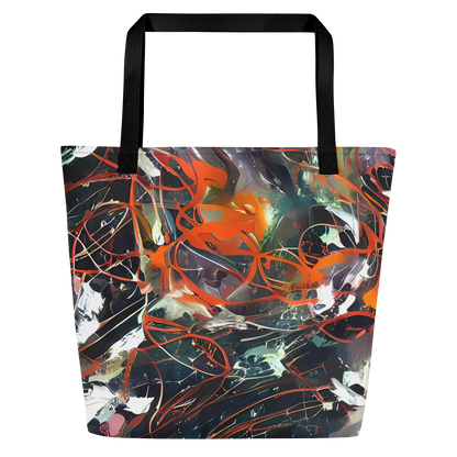 Large Tote Bag w/ Pocket - Chaos Canvas