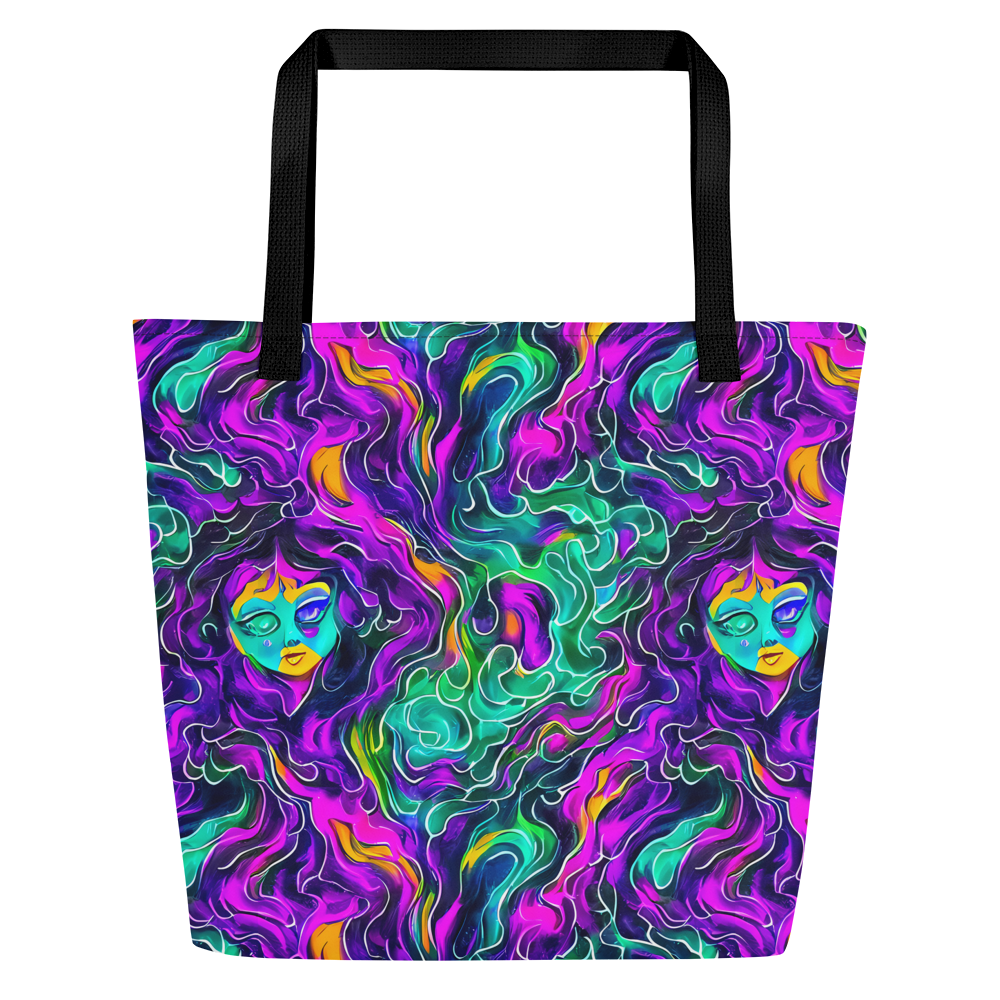 Large Tote Bag w/ Pocket - Vortex Dream