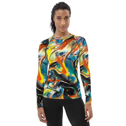 Women's Rash Guard - Chromatic Vortex
