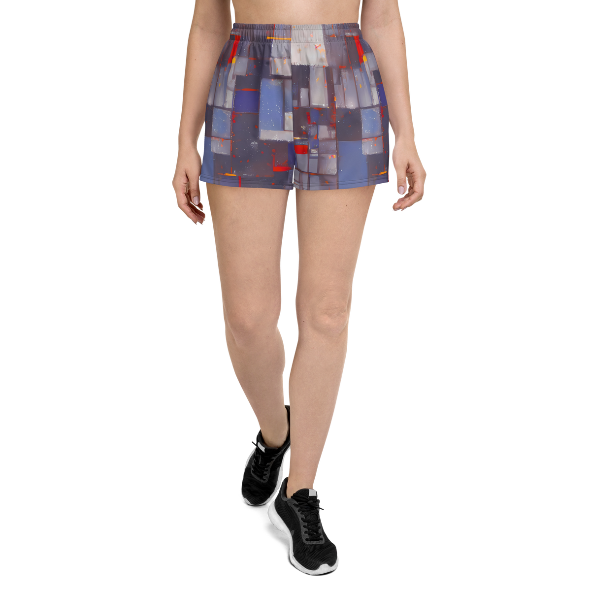 Women’s Athletic Shorts - Cubist Rhythm