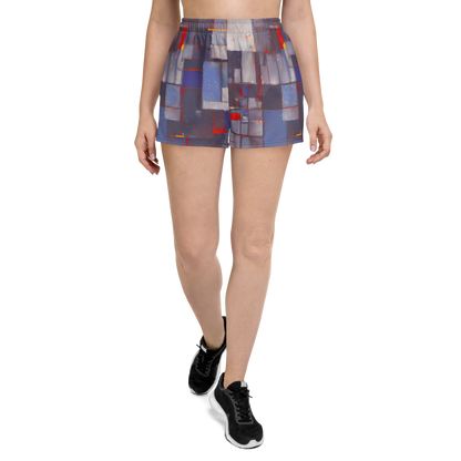 Women’s Athletic Shorts - Cubist Rhythm