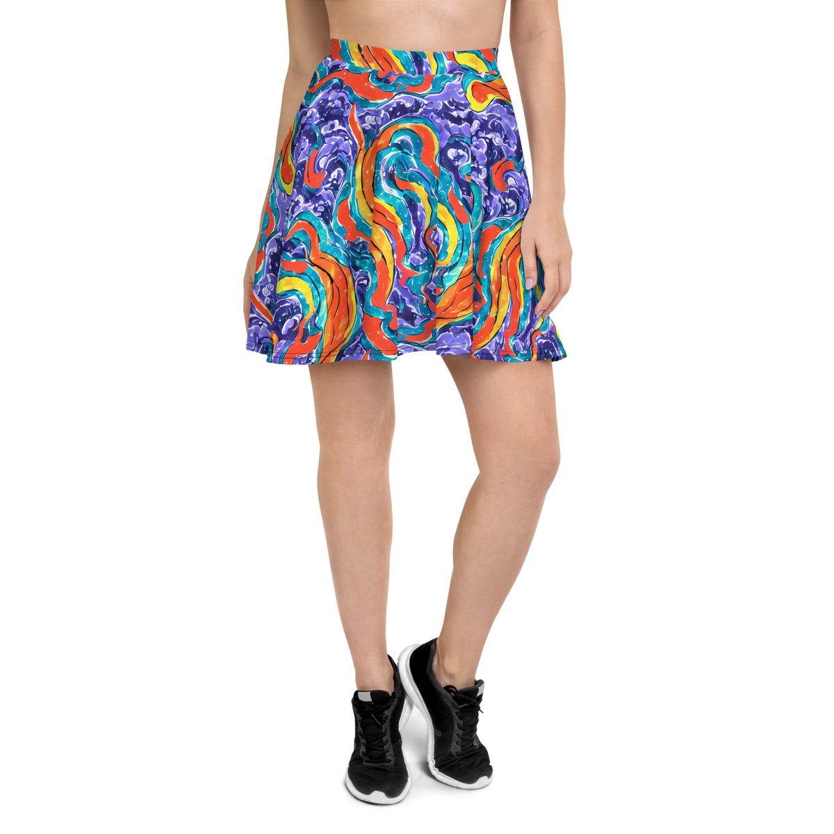 Skater Skirt - Galactic Waves