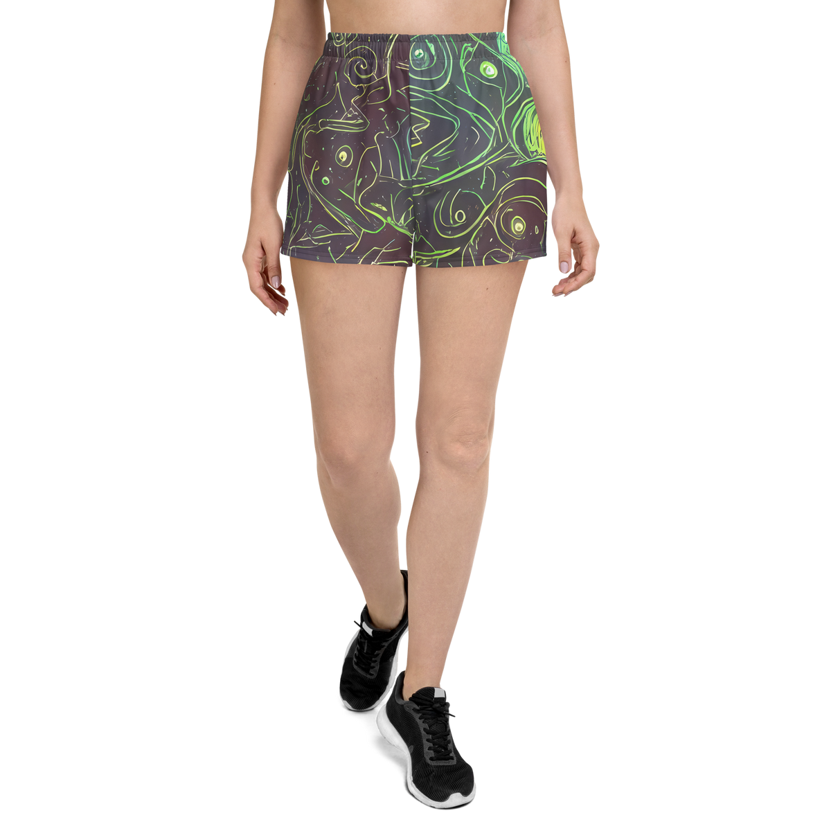 Women’s Athletic Shorts - Starfield Scrolls