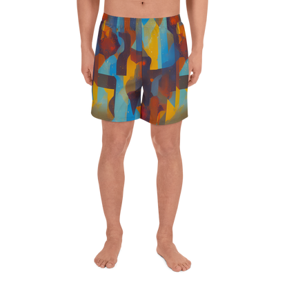 Men's Athletic Shorts - Cubist Dusk