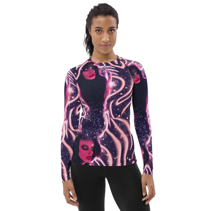 Women's Rash Guard - Stardust Siren