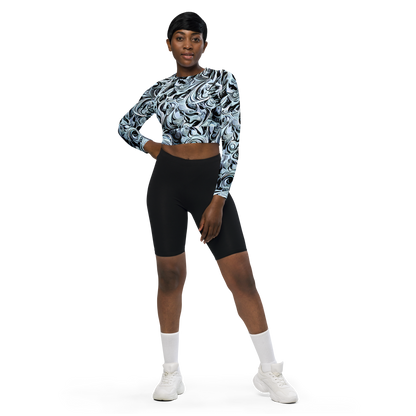 Long Sleeve Crop Top - Horkey's Nebula