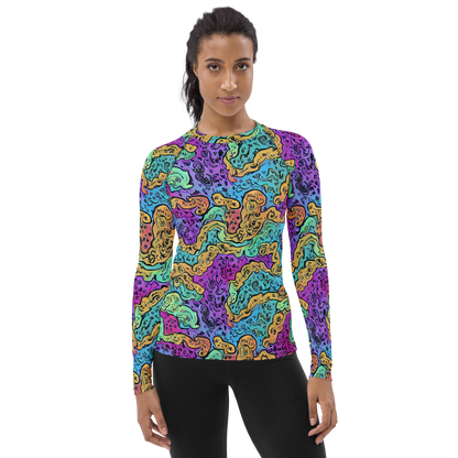Women's Rash Guard - Intergalactic Graffiti