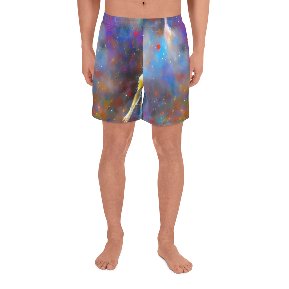 Men's Athletic Shorts - Impressionist Drift