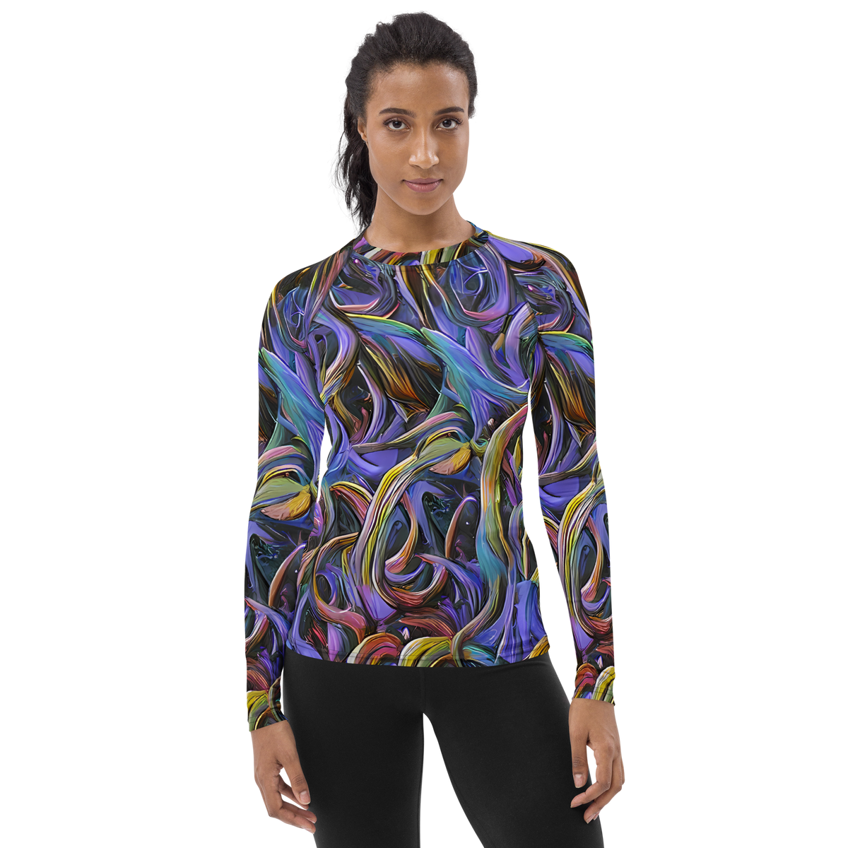 Women's Rash Guard - Tanning Twirl