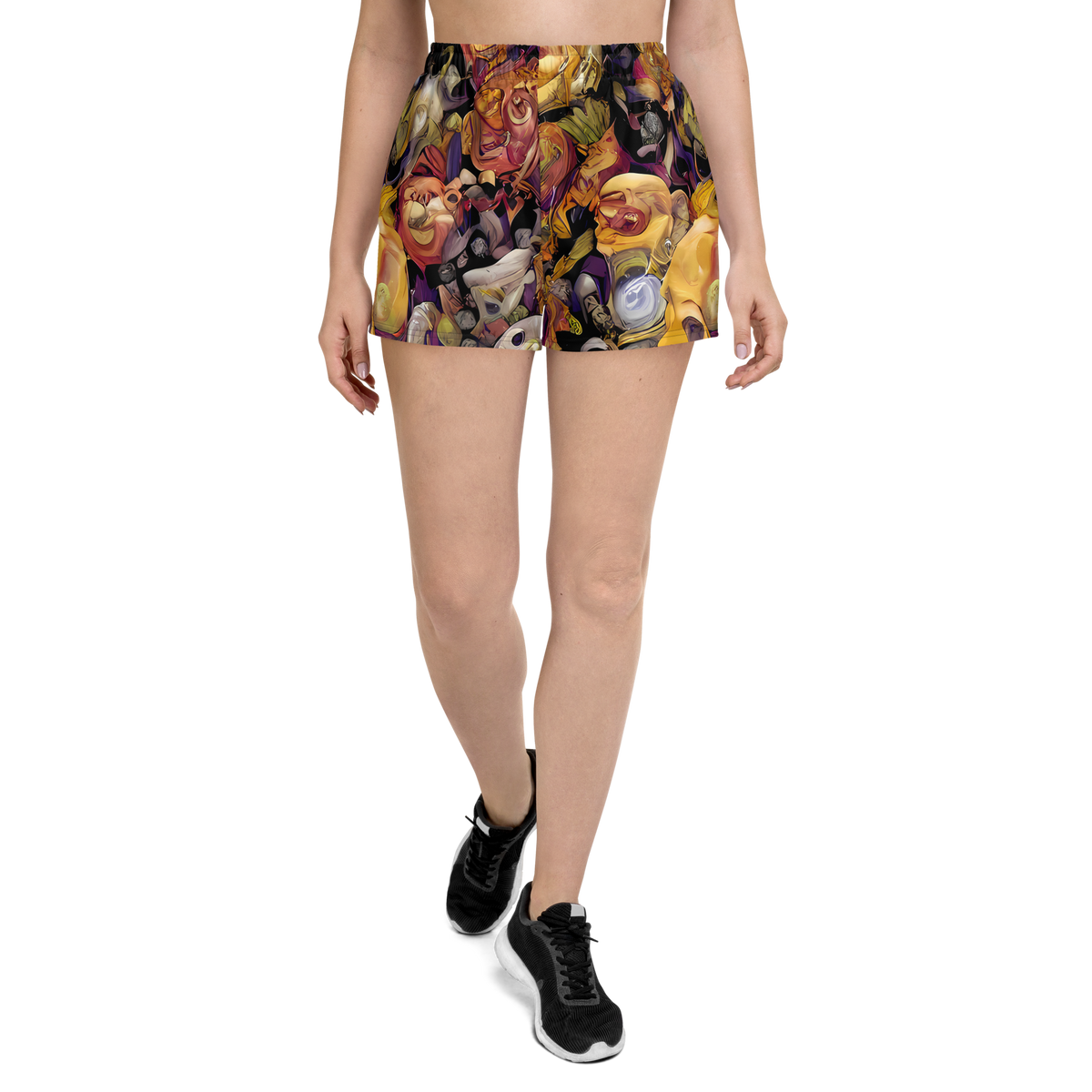 Women’s Athletic Shorts - Arcimboldo Abundance