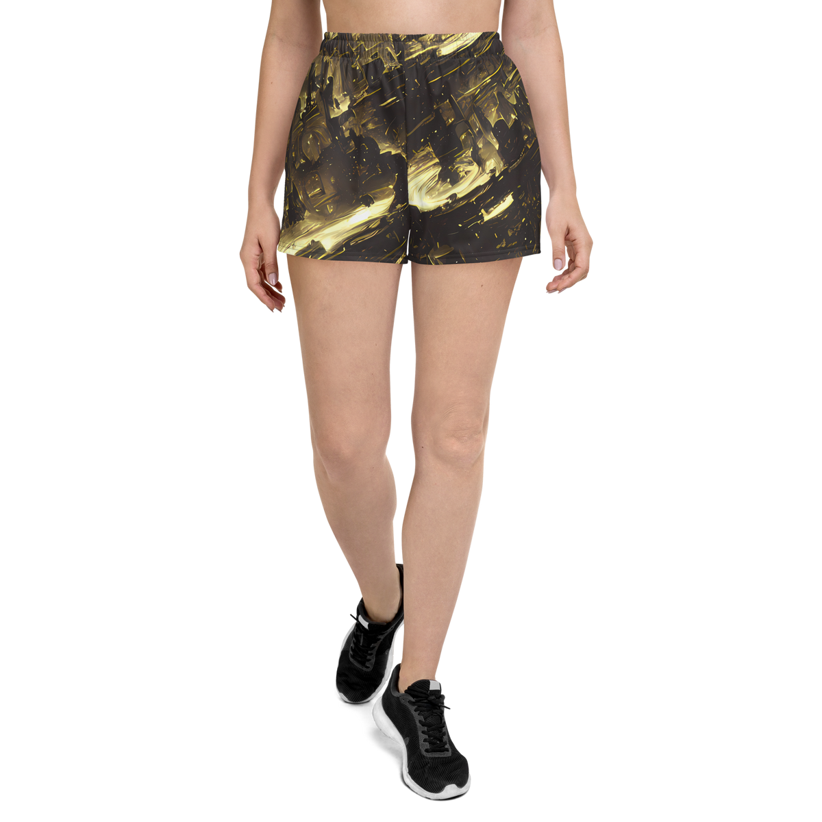 Women’s Athletic Shorts - Oceanic Echo