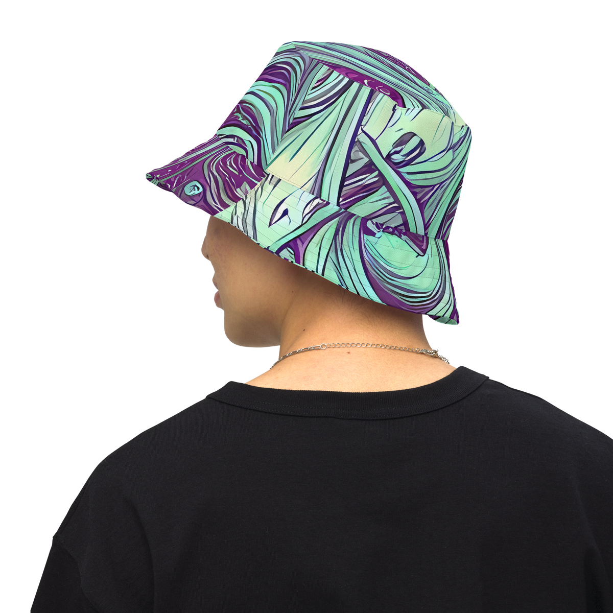Reversible Bucket Hat - Temple Swirls