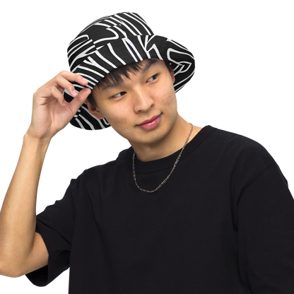 Reversible Bucket Hat - Acconci Waves