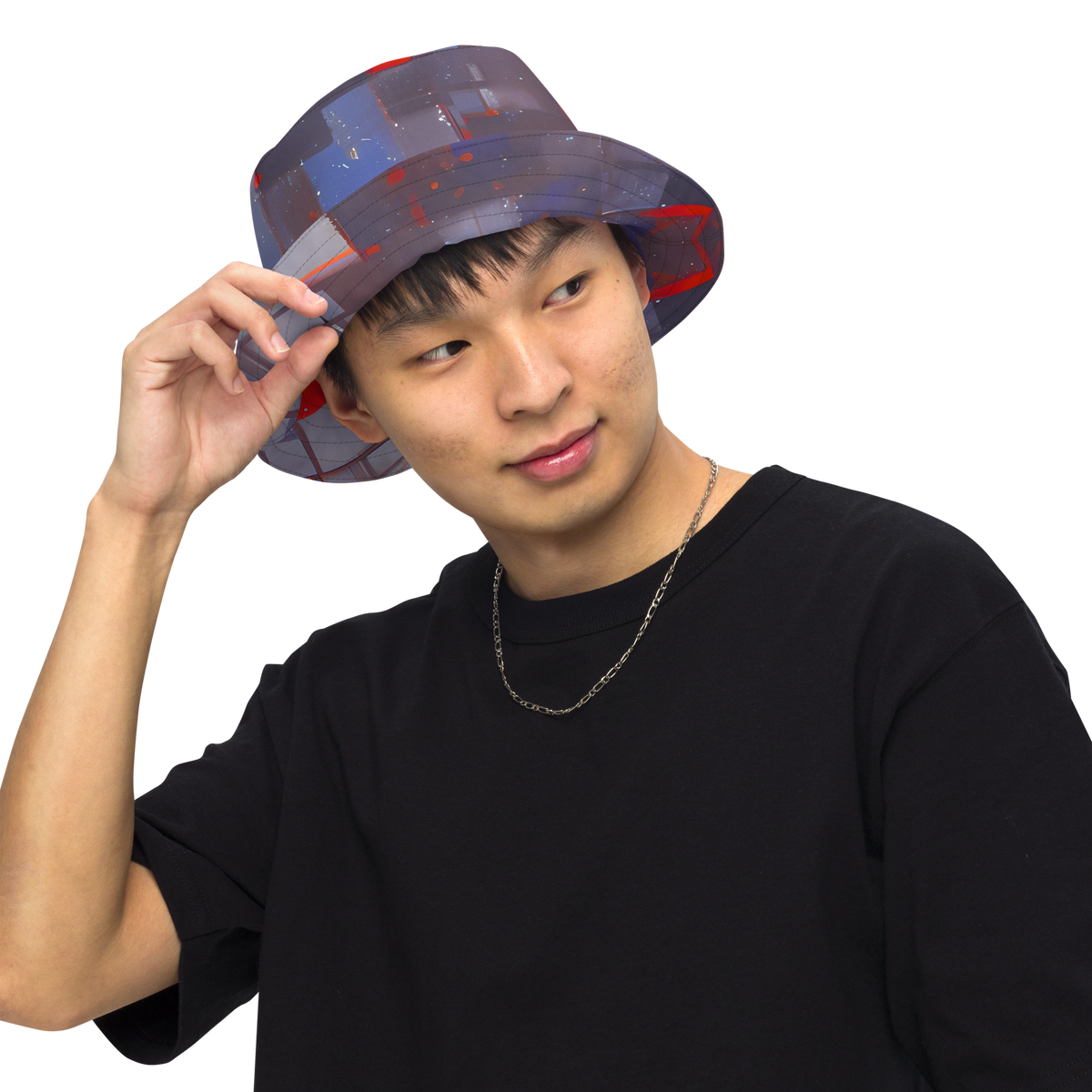 Reversible Bucket Hat - Cubist Rhythm