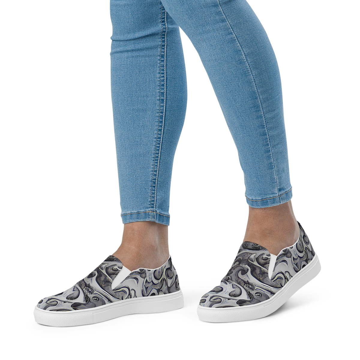 Women's Slip-On Canvas Shoes - Mashburn Swirls