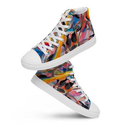 Men's High Top Canvas Shoes - Brazen Rhapsody