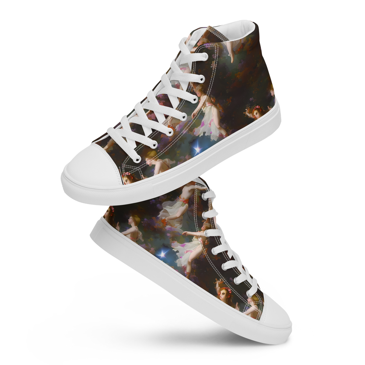Men's High Top Canvas Shoes - Winterhalter Whimsy