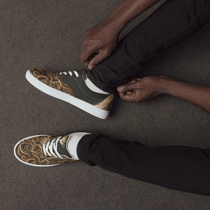 Men's Lace-Up Canvas Shoes - Ether Whorls
