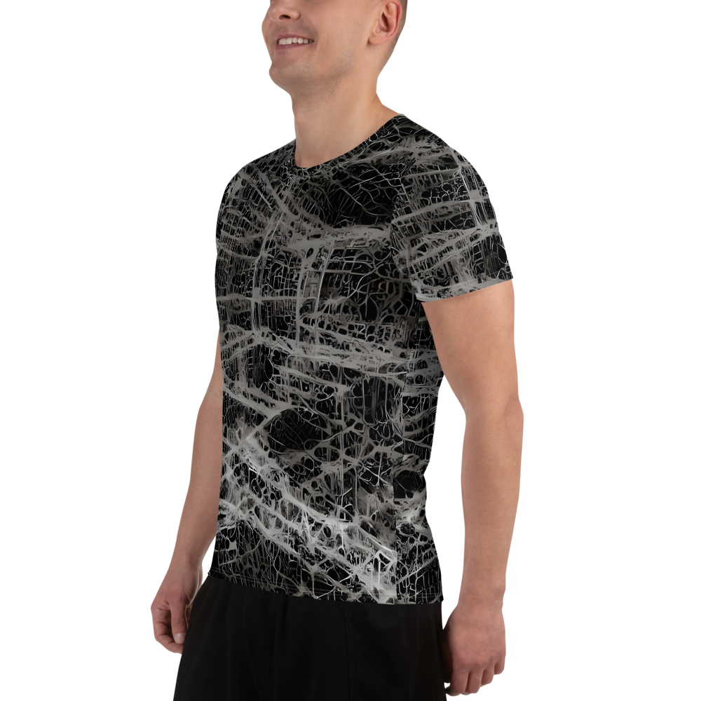 Men's Athletic T-Shirt - Monochrome Mesh