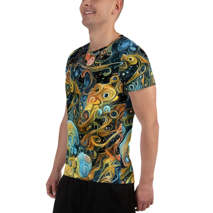 Men's Athletic T-Shirt - Wild Cosmos
