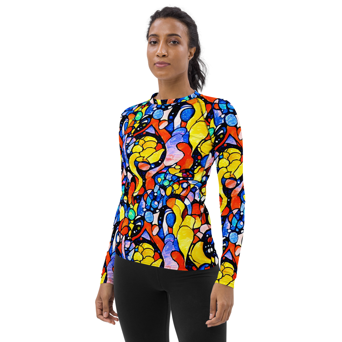 Women's Rash Guard - Supernova Symphony