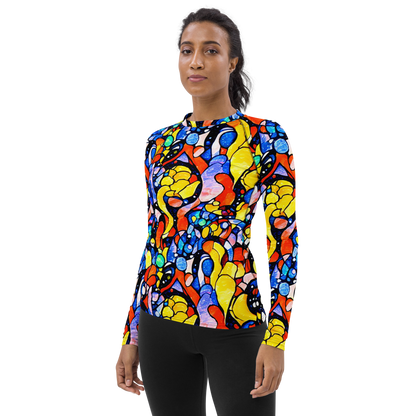 Women's Rash Guard - Supernova Symphony