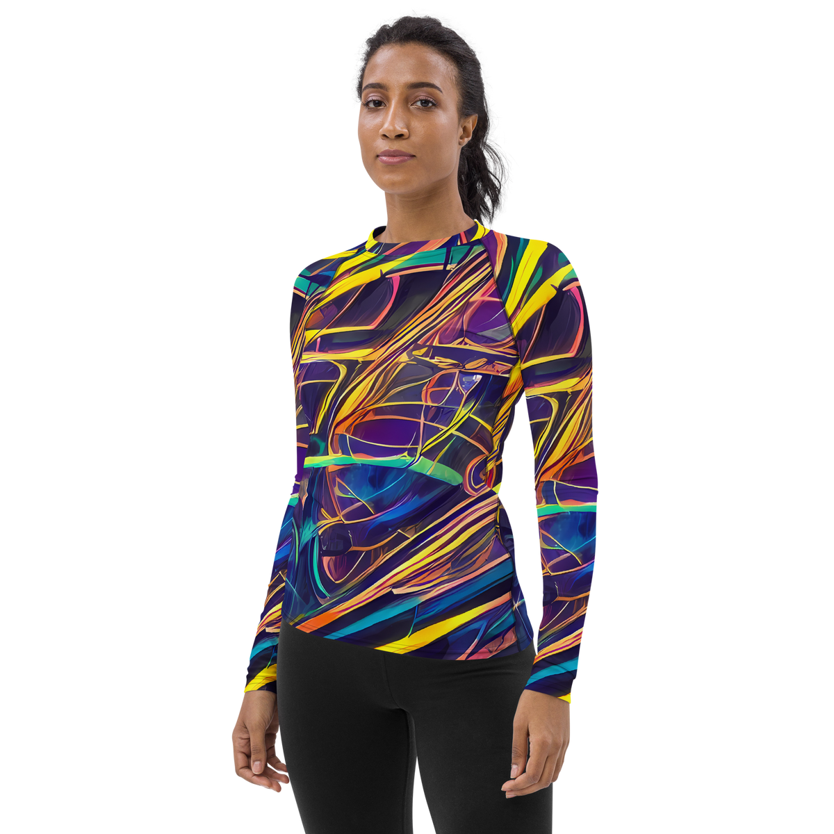 Women's Rash Guard - Vector Rhapsody