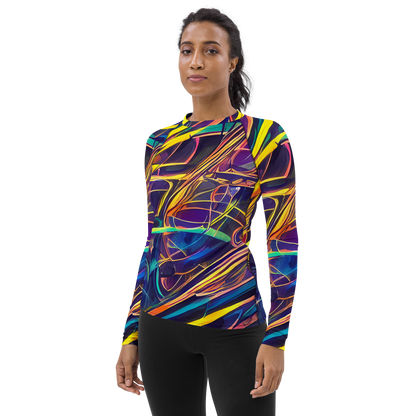 Women's Rash Guard - Vector Rhapsody