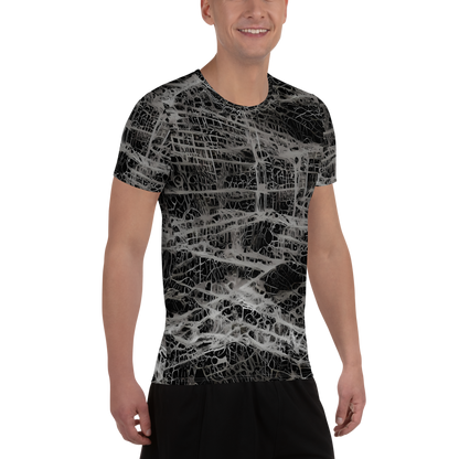 Men's Athletic T-Shirt - Monochrome Mesh