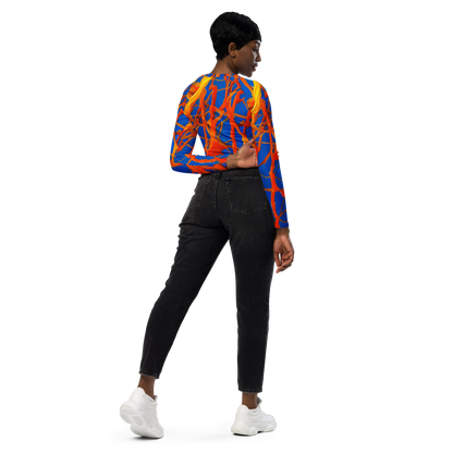 Long Sleeve Crop Top - Vivid Plexus