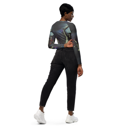 Long Sleeve Crop Top - Cosmic Dancer