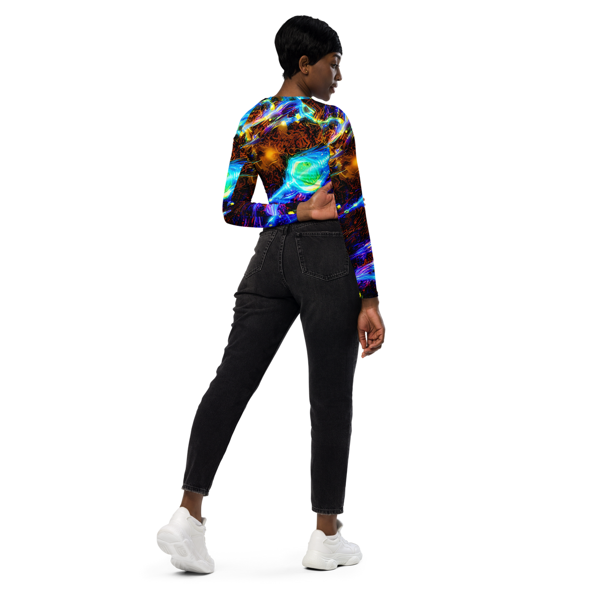 Long Sleeve Crop Top - Neon Füssli