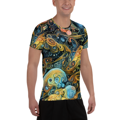Men's Athletic T-Shirt - Wild Cosmos